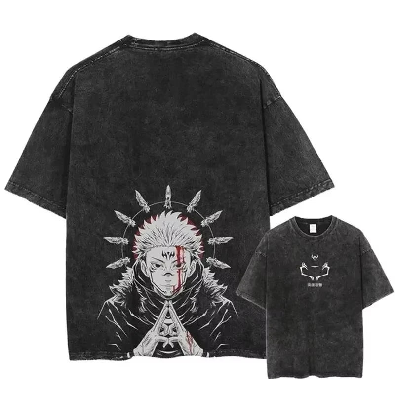 Gojo Satoru Washed Cotton T-shirt