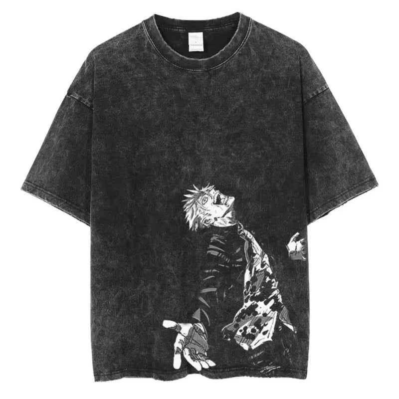 Gojo Satoru Washed Cotton T-shirt